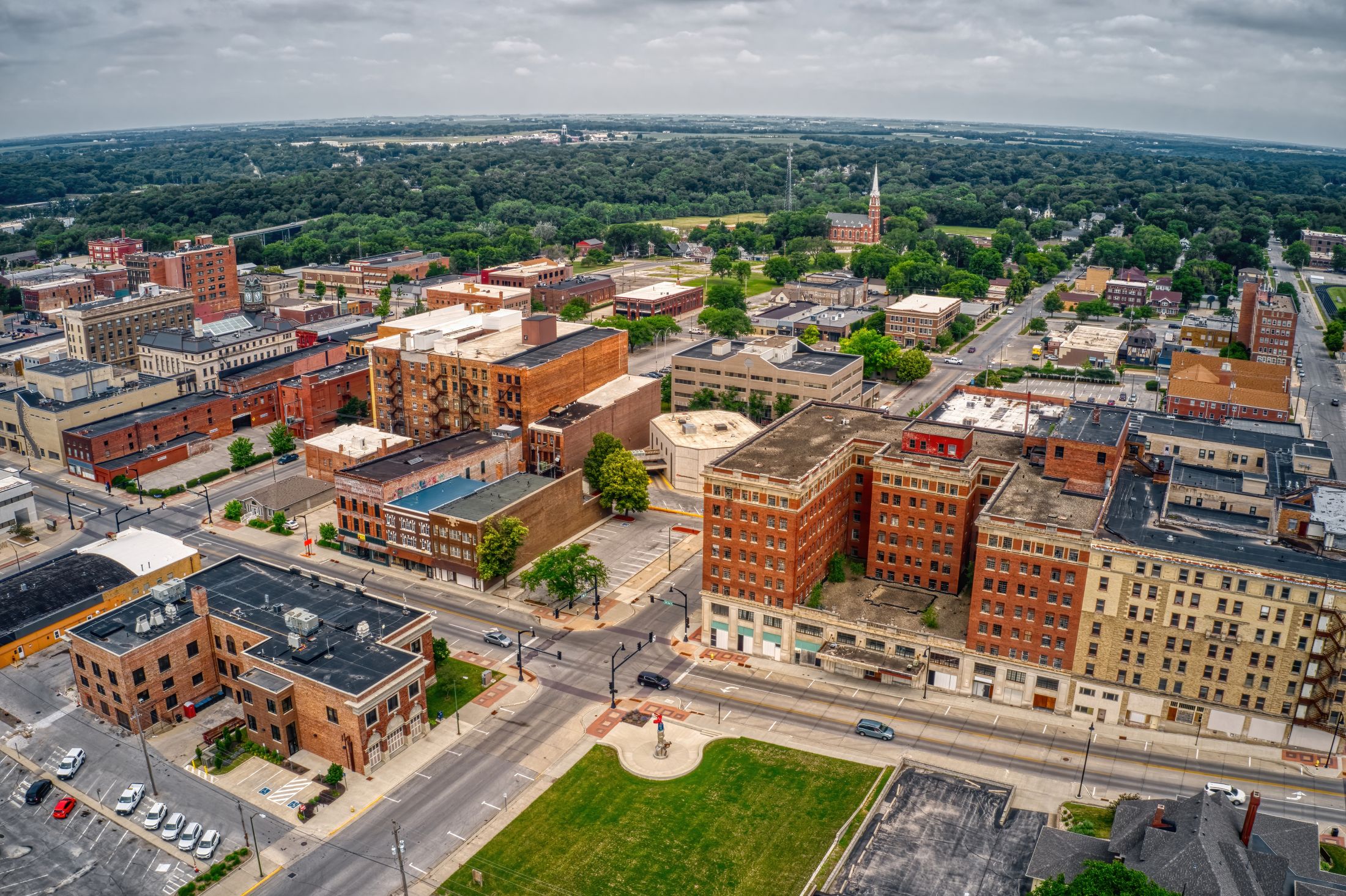 Main street in a North Central Iowa community, part of the region North Central Iowa Service covers.